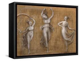 Three Dancers-Antonio Canova-Framed Stretched Canvas