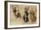 Three Dancing Figures and a Study of a Head-Leonardo da Vinci-Framed Giclee Print