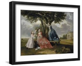 Three Daughters of John, 3rd Earl of Bute-Johan Zoffany-Framed Giclee Print