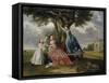 Three Daughters of John, 3rd Earl of Bute-Johan Zoffany-Framed Stretched Canvas