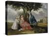 Three Daughters of John, 3rd Earl of Bute-Johan Zoffany-Stretched Canvas