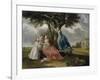 Three Daughters of John, 3rd Earl of Bute-Johan Zoffany-Framed Giclee Print