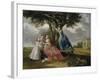 Three Daughters of John, 3rd Earl of Bute-Johan Zoffany-Framed Giclee Print