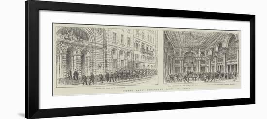 Three Days' Financial Panic in Paris-Frank Watkins-Framed Giclee Print