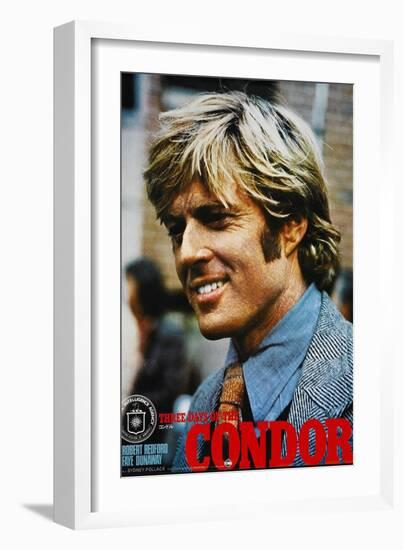 THREE DAYS OF THE CONDOR, Japanese poster, Robert Redford, 1975-null-Framed Art Print