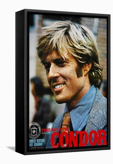 THREE DAYS OF THE CONDOR, Japanese poster, Robert Redford, 1975-null-Framed Stretched Canvas