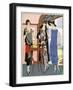 Three Daytime Outfits by Drecoll, Poiret and Jenny-null-Framed Art Print