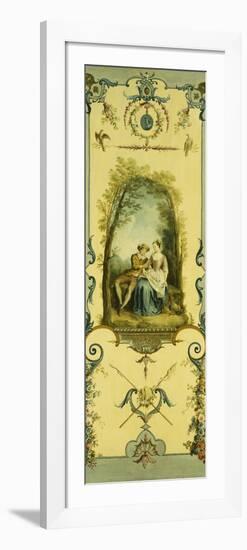 Three Decorative Panels with Allegories of Winter, Summer and Autumn-Nicolas Lancret-Framed Giclee Print