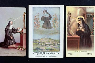 'Three Depictions of St. Rita of Cascia' Giclee Print | AllPosters.com