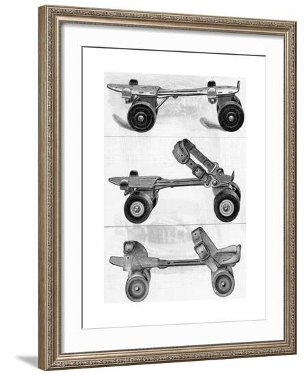 Three Different Kinds of Roller Skates--Framed Giclee Print