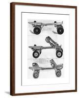 Three Different Kinds of Roller Skates-null-Framed Giclee Print