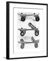 Three Different Kinds of Roller Skates-null-Framed Giclee Print