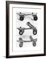 Three Different Kinds of Roller Skates-null-Framed Giclee Print