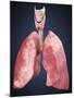 Three Dimensional View of Human Lungs-Stocktrek Images-Mounted Art Print