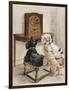 Three Dogs Enjoy a Radio Broadcast-Marjorie Turner-Framed Photographic Print