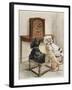 Three Dogs Enjoy a Radio Broadcast-Marjorie Turner-Framed Photographic Print