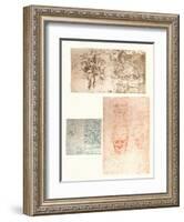 Three drawings, c1472-c1519 (1883)-Leonardo Da Vinci-Framed Giclee Print