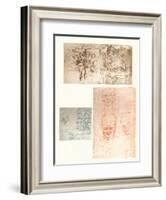 Three drawings, c1472-c1519 (1883)-Leonardo Da Vinci-Framed Giclee Print