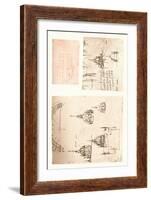 Three drawings of Milan Cathedral, c1472-c1519 (1883)-Leonardo Da Vinci-Framed Giclee Print