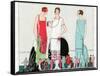 Three Dresses by Beer, Premet and Martial Et Armand-null-Framed Stretched Canvas