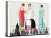 Three Dresses by Beer, Premet and Martial Et Armand-null-Stretched Canvas