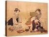Three Drunken Women-Isoda Koryusai-Stretched Canvas