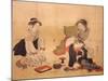 Three Drunken Women-Isoda Koryusai-Mounted Giclee Print