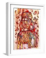 Three Elephants-Oxana Zaika-Framed Giclee Print