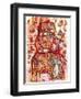 Three Elephants-Oxana Zaika-Framed Giclee Print