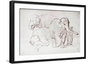 Three Elephants-Rembrandt van Rijn-Framed Giclee Print