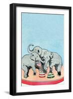 Three Elephants-Julia Letheld Hahn-Framed Art Print