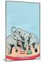 Three Elephants-Julia Letheld Hahn-Mounted Art Print