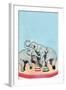 Three Elephants-Julia Letheld Hahn-Framed Art Print