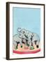 Three Elephants-Julia Letheld Hahn-Framed Art Print