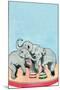 Three Elephants-Julia Letheld Hahn-Mounted Art Print