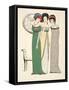 Three Evening Dresses from 'Les Robes De Paul Poiret' Pub. 1908 (Pochoir Print)-Paul Iribe-Framed Stretched Canvas