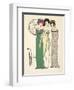 Three Evening Dresses from 'Les Robes De Paul Poiret' Pub. 1908 (Pochoir Print)-Paul Iribe-Framed Giclee Print