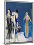 Three Evening Outfits by Drecoll, Premet and Paul Poiret-null-Mounted Art Print