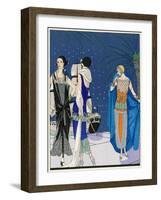 Three Evening Outfits by Drecoll, Premet and Paul Poiret-null-Framed Art Print