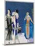 Three Evening Outfits by Drecoll, Premet and Paul Poiret-null-Mounted Art Print