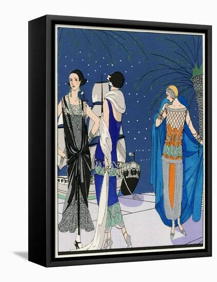 Three Evening Outfits by Drecoll, Premet and Paul Poiret-null-Framed Stretched Canvas