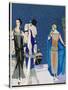 Three Evening Outfits by Drecoll, Premet and Paul Poiret-null-Stretched Canvas
