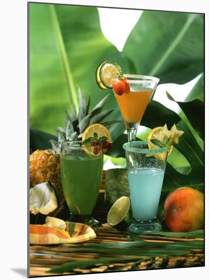Three Exotic Cocktails-Jean-paul Boyer-Mounted Photographic Print
