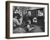 Three Eyed TV Monster Created by Ulises Sanabria Which Permits Two and Three Screen Viewing-Francis Miller-Framed Photographic Print