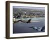 Three F-16 Fighting Falcons Fly in Formation over Tumon Bay, Guam-null-Framed Photographic Print