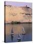 Three Feluccas on the River Nile, Aswan, Nubia, Egypt, North Africa, Africa-Sylvain Grandadam-Stretched Canvas