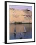 Three Feluccas on the River Nile, Aswan, Nubia, Egypt, North Africa, Africa-Sylvain Grandadam-Framed Photographic Print