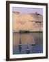 Three Feluccas on the River Nile, Aswan, Nubia, Egypt, North Africa, Africa-Sylvain Grandadam-Framed Photographic Print