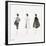 Three Female Fashion Figures, c. 1959-Andy Warhol-Framed Giclee Print