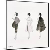 Three Female Fashion Figures, c. 1959-Andy Warhol-Mounted Art Print